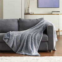 1 x RAW Customer Returns BEDSURE Blanket Sofa Cuddly Blanket Blue - Warm Sherpa Sofa Throw Winter Blanket Thick Sofa Blanket Couch Blanket 150 x 200 cm XL Fluffy Blanket for Couch - RRP €27.85