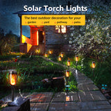 1 x RAW Customer Returns Geemoo Solar Lights for Outdoor Garden 6 Pack Solar Torch Garden Torches with Realistic Flame Effect, IP65 Waterproof Solar Lamp for Halloween Outdoor, Backyards, Gardens, Lawn Lighting - RRP €29.99