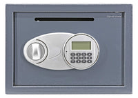 1 x RAW Customer Returns Genie Hand Electronic Wall and Cabinet Deposit Safe Medium Safe with Combination Code and B-Class Key Lock and Anti-Bounce System Money Safes - RRP €130.0