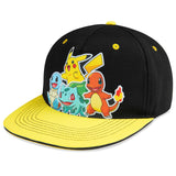 1 x RAW Customer Returns Pokemon Baseball Cap Snapback Cap Kids Boys Bucket Hat Kids Hats Fisherman Hat Boys Girls Fisherman Hat Fishing Hat Sun Hat Kids Pikachu Official Merchandise Black Yellow  - RRP €19.18