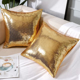 1 x RAW Customer Returns JOTOM 2-Piece Sequin Satin Pillow Case - RRP €20.4