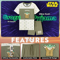 5 x Brand New Disney Star Wars Mandalorian Pyjamas Kids Pyjama set for boys and girls aged 4-14 Two-piece summer nightwear for children Sleepwear in size 98-164 Khaki AOP, 5-6 years  - RRP €98.0