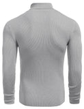 1 x RAW Customer Returns COOFANDY Men s Roll Neck Pullover Long Sleeve Fine Knit Sweater Leisure Slim Fit Basic Men s Pullover Gray XXL - RRP €35.99