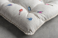 2 x Brand New Maison d Hermine Birdies on Wire Set of 2 Seat Cushions 40cm x 40cm Easter - RRP €103.98