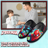 1 x RAW Customer Returns Marvel Spiderman Slippers Kids Avengers Kids Slippers Black Spiderman, numeric 32  - RRP €22.07