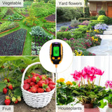 1 x RAW Customer Returns BlumWay 5 in 1 soil meter for plant temperature, soil moisture, PH value, sunlight, ambient humidity, soil tester plant tester for garden, lawn, farm and potted plants - RRP €34.99