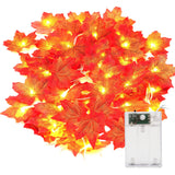 1 x RAW Customer Returns Yizhet fairy lights autumn leaf garland autumn garland 3 meters 20 LED autumn maple leaf garland lights maple leaf fairy lights autumn fairy lights, perfect for Thanksgiving Halloween decoration - RRP €8.1