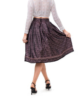 1 x RAW Customer Returns Kelliar ladies traditional skirt underskirts vintage knee-length skirts elegant Oktoberfest skirts with lace and embroidery pink size 36 - RRP €89.99