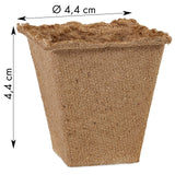 1 x RAW Customer Returns OwnGrown degradable cultivation pots square 120x premium cultivation pots made of wood fibers - biodegradable - plant pots for growing plants - peat-free, without pricking out - RRP €12.1