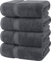 1 x RAW Customer Returns Utopia Towels - 4 Pack Bath Towels Set Premium 100 Ring-Spun Cotton 69 x 137 cm Towels, Highly Absorbent, Soft Feel Bath Towels White  - RRP €33.97