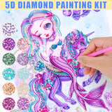 1 x Brand New Herefun Diamond Painting Children Teenager Girls, 5D Diamond Painting Set Mermaid Gift, 5D DIY Diamond Painting Set, Full Pictures Diamond Painting Kits Paint by Numbers Diamond for Home Decor - RRP €6.07