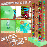 1 x RAW Customer Returns KreativeKraft Inflatable Party Accessories, Limbo Game Inflatable - Tiki Hawaii Decoration - RRP €21.92