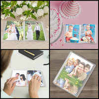 1 x RAW Customer Returns Belle Vous Photo Album with Pockets Pack of 5 - Holds 4 x 6 Images - 40 Pocket Clear Envelope Photo Album for Family, Wedding, Anniversary, Baby and Vacation Photos - RRP €14.33