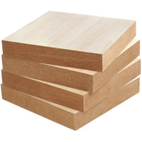 1 x RAW Customer Returns Belle Vous Natural Square Wooden Boards for Crafts 4 Pack - L15 x W15 x H2.5 cm - Empty Thick Wooden Discs for Crafts - Wooden Blanks for Engraving, Crafting, Painting Wood Pyrography - RRP €19.99