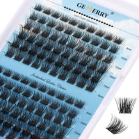 1 x RAW Customer Returns Cluster Eyelash Extensions 120PCS Cluster Eyelashes Individual Eyelashes D-Curls 0.07mm, 8-16mm Wide Stem Natural Eyelashes DIY Eyelash Extensions GEMERRY Eyelashes C09-D-0.07-8-16mm  - RRP €9.91