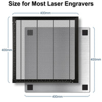 1 x RAW Customer Returns Oversevenls honeycomb laser work table, 400x400x22mm laser honeycomb table with aluminum plate, compatible with various engraving machines - RRP €48.95