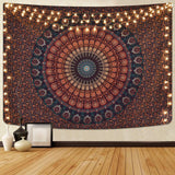 1 x RAW Customer Returns Alishomtll Mandala Wall Hanging Bohemian Tapestry Sand Towel Tapestry Yoga Psychedelic Decorative Cloth Tapestry Large Tablecloth 150 x 130cm - RRP €14.5