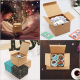 1 x RAW Customer Returns Belle Vous cardboard gift boxes brown 50 pieces - boxes 12 x 12 x 9 cm cardboard boxes with lids - kraft paper gift box to assemble yourself for gifts, weddings, parties, Christmas - RRP €29.14