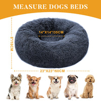 5 x Brand New Purefun Dog Bed Small Dogs 60 cm, Dog Cushion Cat Bed Comfortable Round, Dog Beds Fluffy, Non-Slip Washable Dog Basket for Dogs and Cats Improved Sleep Dark Gray  - RRP €141.95