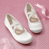 1 x RAW Customer Returns DREAM PAIRS Girls Mary Jane Strap Flat Shoes Ballerina Flats Princess Shoes Flat School Shoes Angie-2-E White 35 EUR  - RRP €29.23