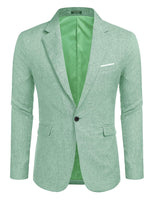 1 x RAW Customer Returns COOFANDY Men s Blazer Jacket Slim Elegant Light Stretch Sports Jacket Plus Size Onion Green XL - RRP €64.86