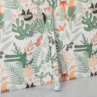 1 x RAW Customer Returns Hode self-adhesive wallpaper flowers 44 x 600 cm , adhesive film furniture green leaf, furniture film self-adhesive waterproof, film for furniture crocodile foxes pattern wallpaper decoration for closet children s room- RRP €18.14