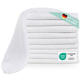 1 x RAW Customer Returns Laleni baby burp cloths in a set of 10 made of pure cotton pollutant-free baby muslin cloths 70x70 highly absorbent baby muslin cloths baby muslin cloth as muslin diaper washable muslin cloths white - RRP €18.34