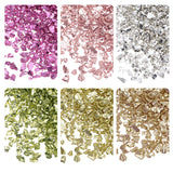 1 x RAW Customer Returns sourcing map 6 Colors Crushed Glass Chips, 1-4mm Irregular Glitter Metallic Glass for Craft DIY Vase Filler Epoxy Resin Decoration 28g Metallic Bright Color Series - RRP €8.56