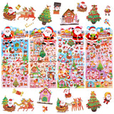 13 x Brand New Christmas stickers, self-adhesive Christmas stickers, Christmas stickers for scrapbook gifts, Christmas stickers for children, 4 sheets. - RRP €117.78