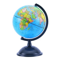 1 x RAW Customer Returns Exerz 20cm World Globe - Spanish Map - Educational Rotating Globe Desktop Decoration - Geographical Modern Political Map - Diameter 20cm - RRP €22.8