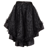 1 x RAW Customer Returns Bslingerie Gothic Punk Steampunk Lace Short Skirt Black M - RRP €27.99