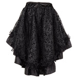 1 x RAW Customer Returns Bslingerie Gothic Punk Steampunk Lace Short Skirt Black M - RRP €27.99