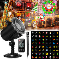 1 x RAW Customer Returns Christmas Decoration, Segotendy Halloween Christmas Outdoor Projector 64 Patterns, Waterproof Christmas Projector Lights with Remote Control and Timer for Birthday Party New Year s Eve Christmas Gift - RRP €31.25