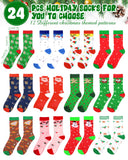 1 x Brand New Hicarer 24 Pairs Kids Christmas Socks Cute Funny Creative Colorful Socks for Boy Girl 1-3 Years  - RRP €22.8