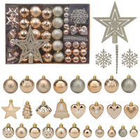 1 x RAW Customer Returns Christmas tree decoration set with 78 hanging Christmas baubles - RRP €30.22