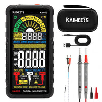 1 x RAW Customer Returns KAIWEETS Multimeter with 6000 Counts, Rechargeable Digital Multimeter with True RMS Auto-Ranging, Intelligent Ammeter Measures Voltage, Current, Resistance, Continuity, Frequency - RRP €59.99