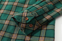 2 x Brand New SSLR Men s Plaid Lined Fleece Shirt - Long Sleeve, Green, M - RRP €47.8