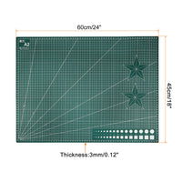 1 x Brand New sourcing map 2Stk A2 Selbstheilend Schneidematte 24 x18 Doppelseitig Rutschfest mit PVC Gr n - RRP €49.49