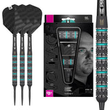 1 x RAW Customer Returns Target Darts Unisex-Adult Rob Cross Black Edition 90 Tungsten Swiss Point Steeldarts Set Darts, Black, 23G - RRP €94.95