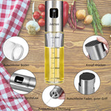 1 x RAW Customer Returns Juncture 2 Pack Oil Sprayer Bottle Multifunctional Olive Oil Spray Bottle 5 in 1, Vinegar Spritzer Oil Sprayer with Free Tube Brush and Funnel Oil Spray Bottle for Cooking, BBQ, Grilling, Salads - RRP €15.12