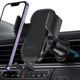 1 x RAW Customer Returns OMOTON mobile phone holder car, car mobile phone holder ventilation, car holder, smartphone holder for ventilation slots, mobile phone holder for iPhone 14 13 12 Pro Max, Samsung mobile phones, black - RRP €9.99