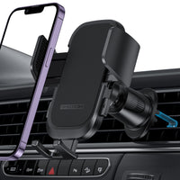 1 x RAW Customer Returns OMOTON mobile phone holder car, car mobile phone holder ventilation, car holder, smartphone holder for ventilation slots, mobile phone holder for iPhone 14 13 12 Pro Max, Samsung mobile phones, black - RRP €8.99