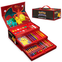 1 x RAW Customer Returns Pokemon Painting Supplies Art Set Pikachu Craft Set Children with 40 Painting Utensils - RRP €27.49