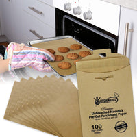 1 x RAW Customer Returns KITCHENATICS Heavy Duty Baking Sheet with Wire Rack Set 100 Pieces Parchment Paper, 1 2 Baking Sheet and Rack Set, Cookie Pan with Cooling Rack, Half Baking Sheet Pan and Rack with Baking Paper, 13 x 18  - RRP €38.28