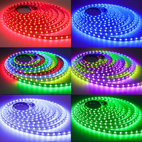 1 x RAW Customer Returns Tesfish WS2812B LED Strip IP65 Waterproof RGB LED Pixel Strip 5m 5V 5050 300 LEDs Black PCB Full Color Individually Addressable Smart LED Light Strip for Advertising Decoration DIY Projects - RRP €31.73