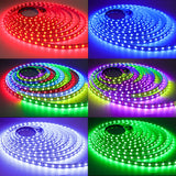 1 x RAW Customer Returns Tesfish WS2812B LED Strip IP65 Waterproof RGB LED Pixel Strip 5m 5V 5050 300 LEDs Black PCB Full Color Individually Addressable Smart LED Light Strip for Advertising Decoration DIY Projects - RRP €31.73