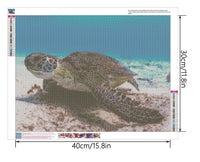 2 x Brand New YSCOLOR Diamond Painting Diamond Mosaic Cross Stitch Kits Diamond Embroidery Sea Turtle In Blue Ocean DIY Full Drill Diamond Painting Hobbies And Crafts 30X40Cm - RRP €40.8