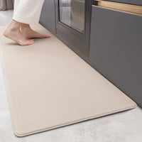 1 x RAW Customer Returns Color G kitchen runner 44x150CM, washable non-slip kitchen rug, kitchen carpet with oil-proof and waterproof PVC, rubber back kitchen mat for dining room, kitchen, runner hallway beige  - RRP €42.99