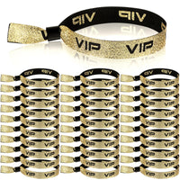 1 x RAW Customer Returns Aoriher 50 pieces VIP fabric entry wristbands VIP entry wristbands golden entry wristbands festival wristbands party wristbands for birthday wedding party event wristbands for concerts exhibition ball cinema - RRP €17.14