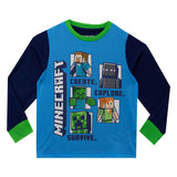 1 x RAW Customer Returns Minecraft Pajamas Boy s Long Sleeve Creeper Pajamas Gamer Pajamas for Children Multicolor 9-10 Years - RRP €22.28